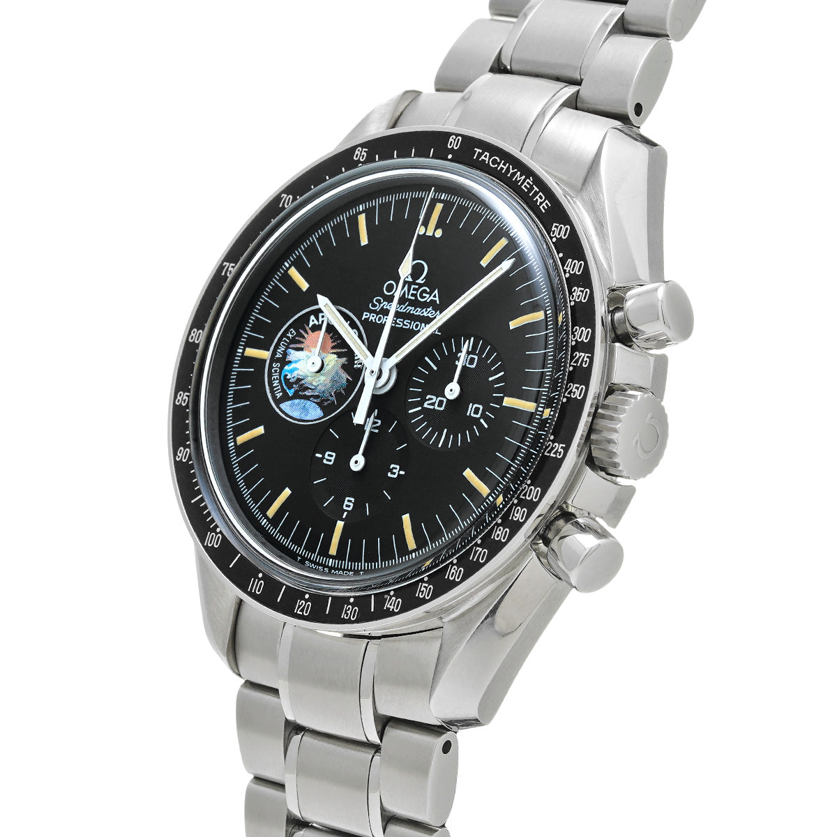 Speedmaster Professional Moon Watch Apollo 13 25th Anniversary 3595.52 Black OMEGA Men's [Pre-Owned].