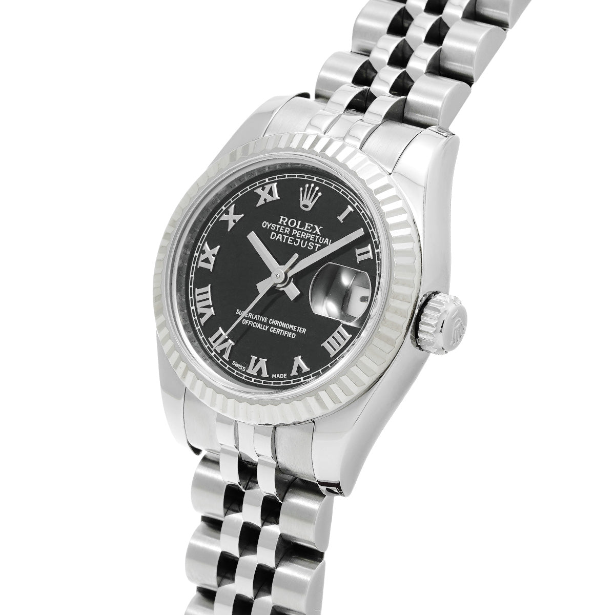 Lady Datejust 26 179174 M (made around 2007) Black ROLEX Ladies [Pre-Owned].