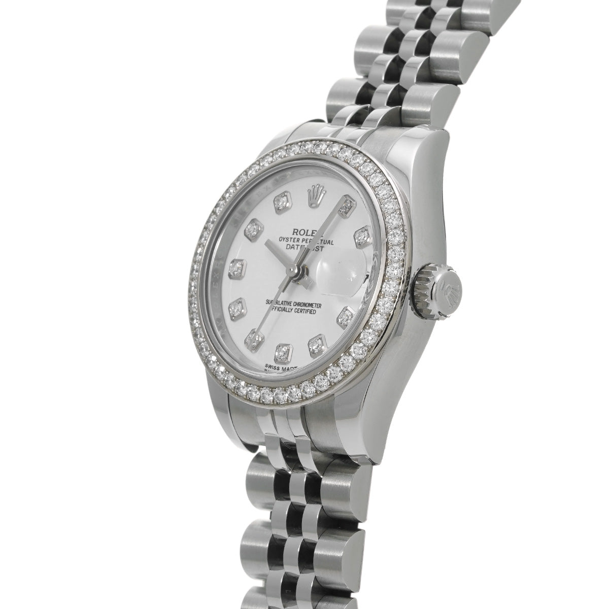 Lady Datejust 26 179384G Random Serial White/Diamond ROLEX Ladies [Pre-Owned].