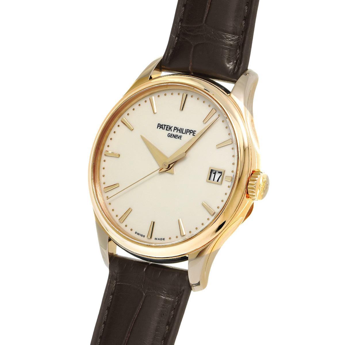 Calatrava 5227J-001 Ivory Laquer PATEK PHILIPPE Men's [Pre-Owned].