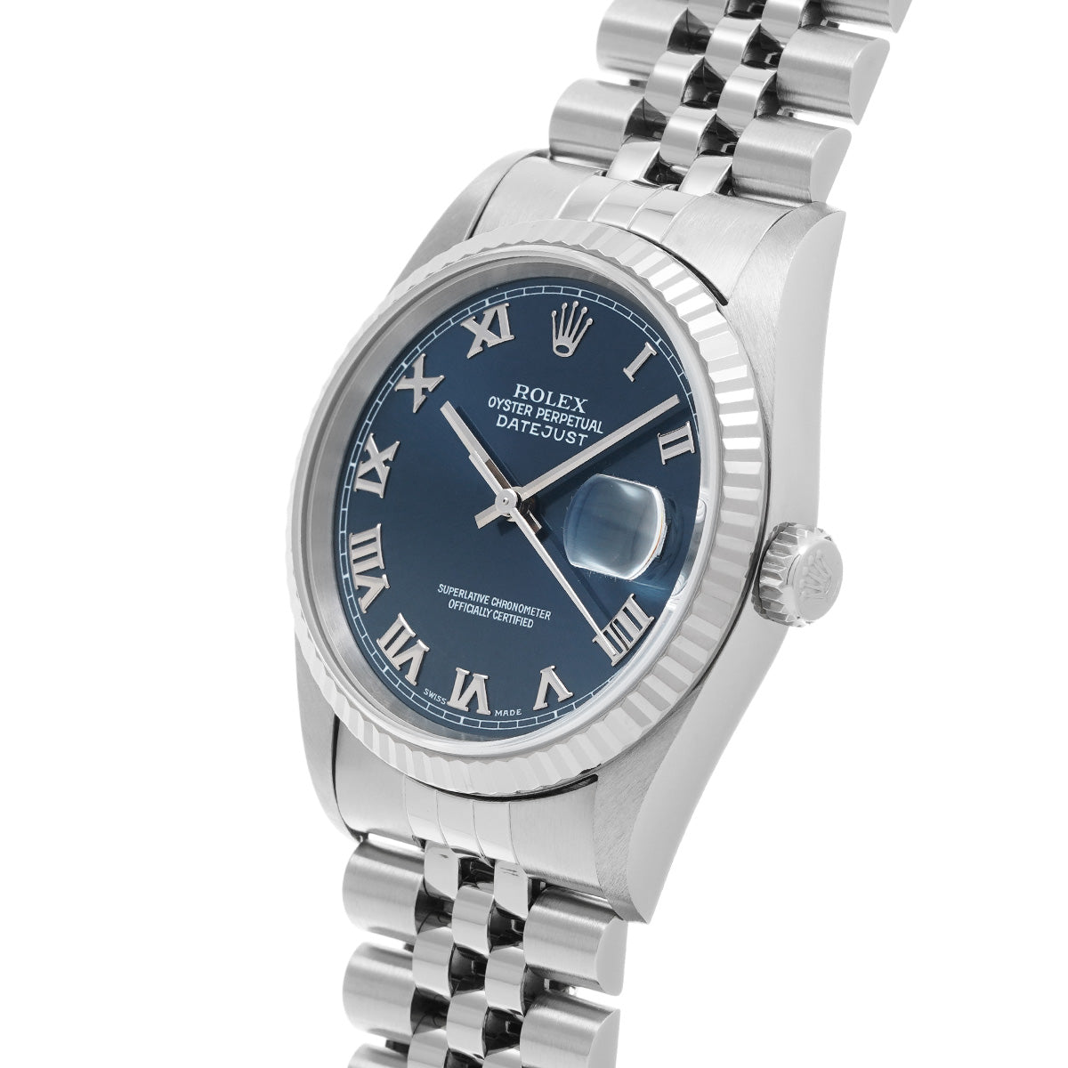 Datejust 16234 T (manufactured circa 1997) Blue ROLEX Men's [Pre-Owned].