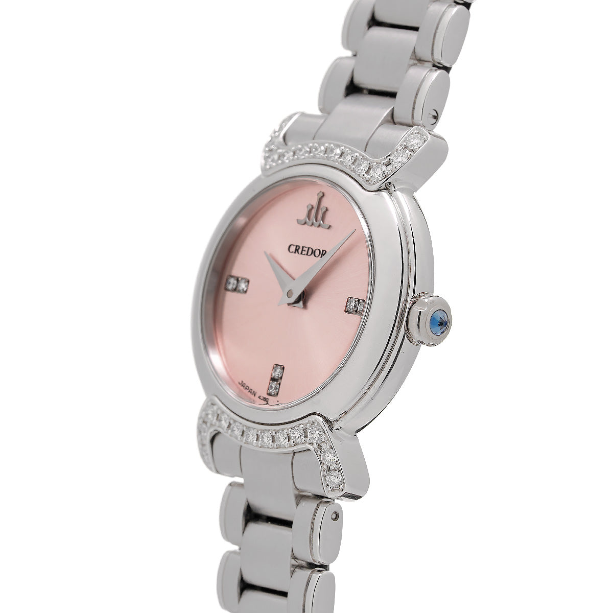 Credor Luxury Linea Lux GTAW963 Pink/Diamond SEIKO Ladies [Pre-Owned].