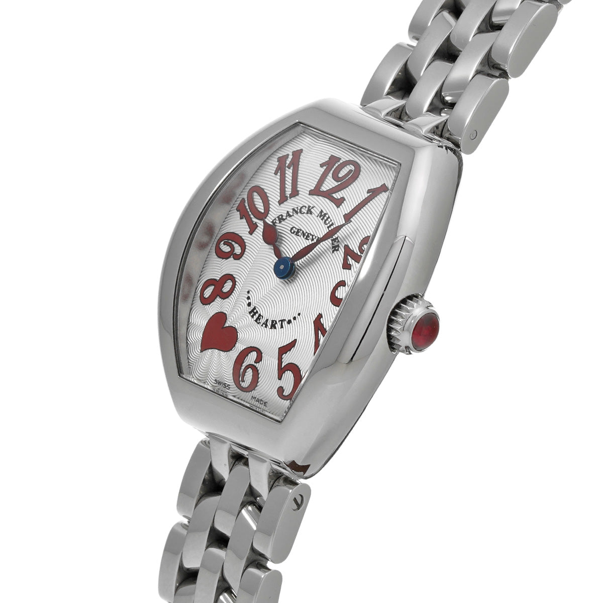 Tonneau Curvex Heart to Heart Siete 5002SQZC7HJAC Silver FRANCK MULLER Ladies [Pre-owned].