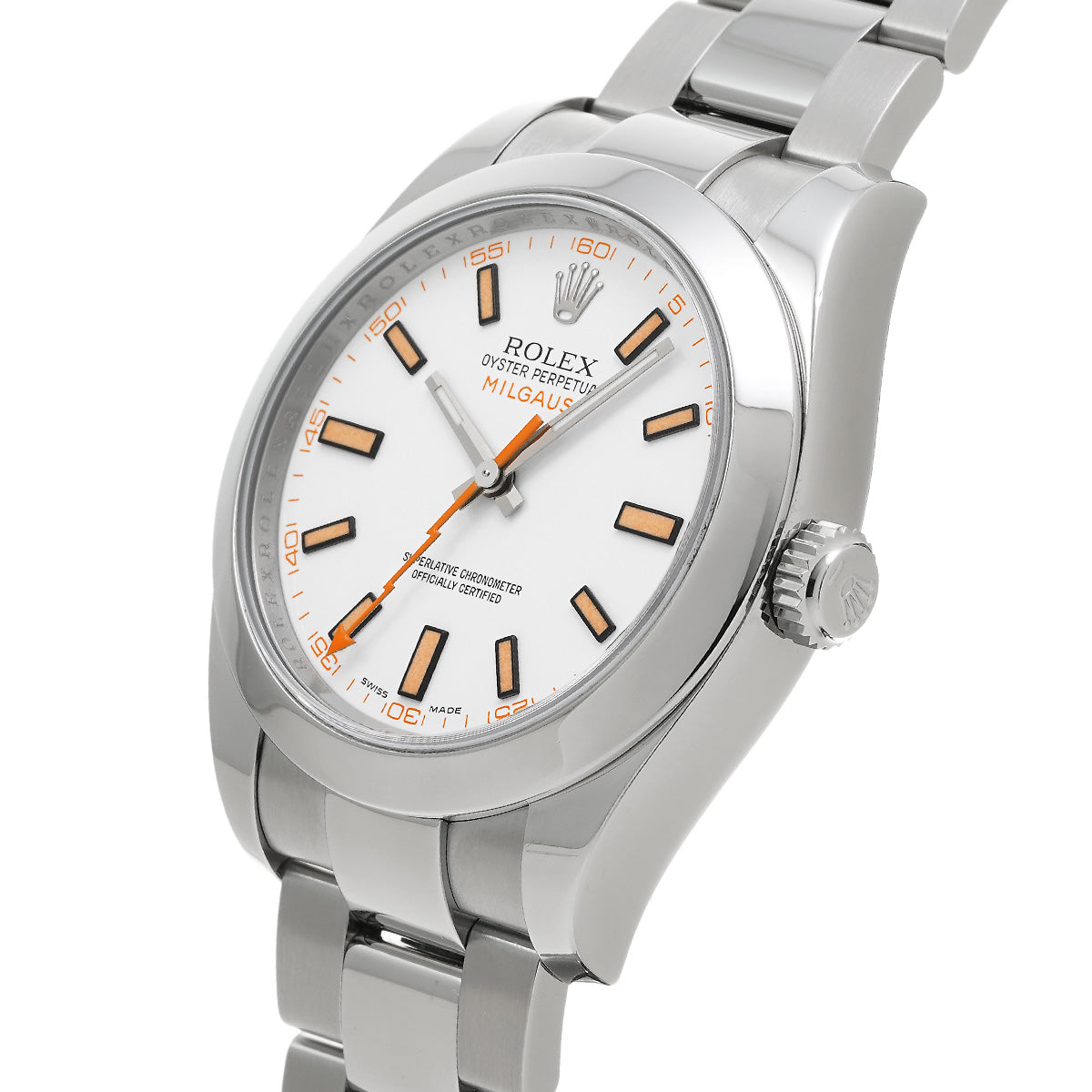 Milgauss 116400 V (manufactured around 2010) White ROLEX Men's [Pre-Owned].