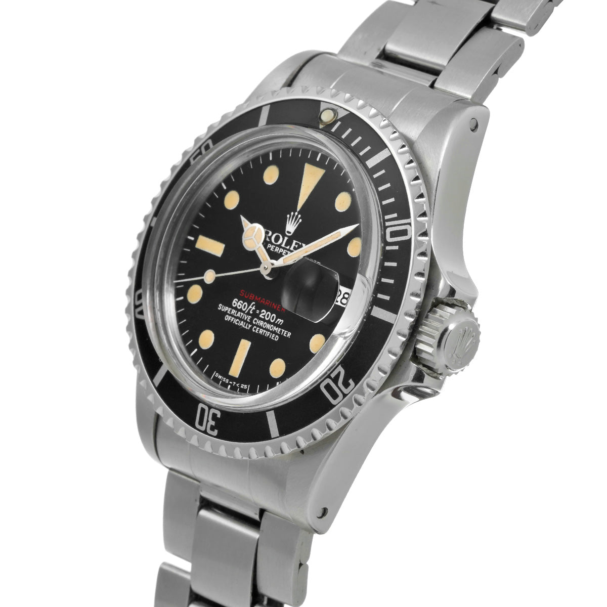 Submariner date mark6 1680 38s (manufactured circa 1974) Black ROLEX Men's [Pre-Owned].