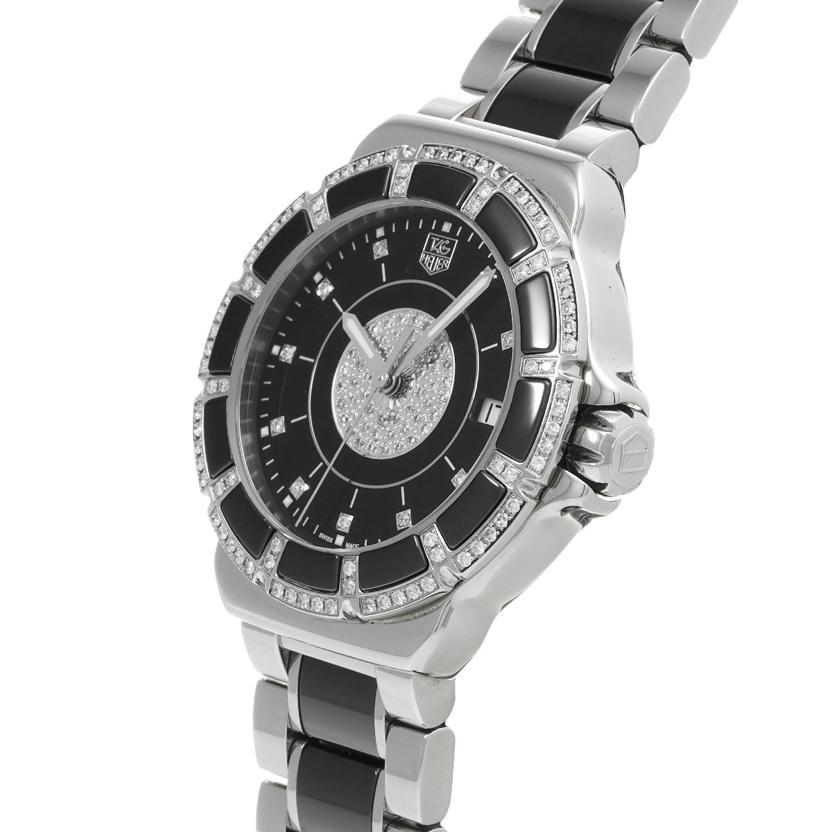 Formula 1 Quartz WAH1219.BA0859 Black/Diamond TAG HEUER Ladies [Pre-owned]