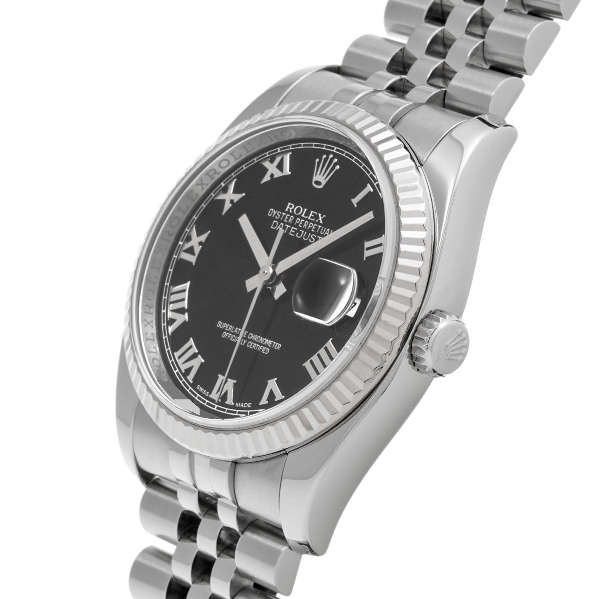 DATE JUST 116234 G (made around 2010) Black ROLEX Men's [Pre-Owned].