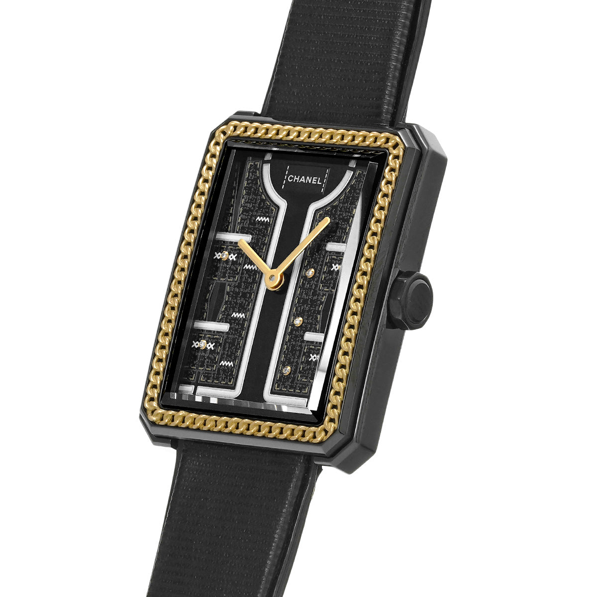 Boyfriend Couture H9834 Black/Diamond CHANEL Ladies [Pre-owned].