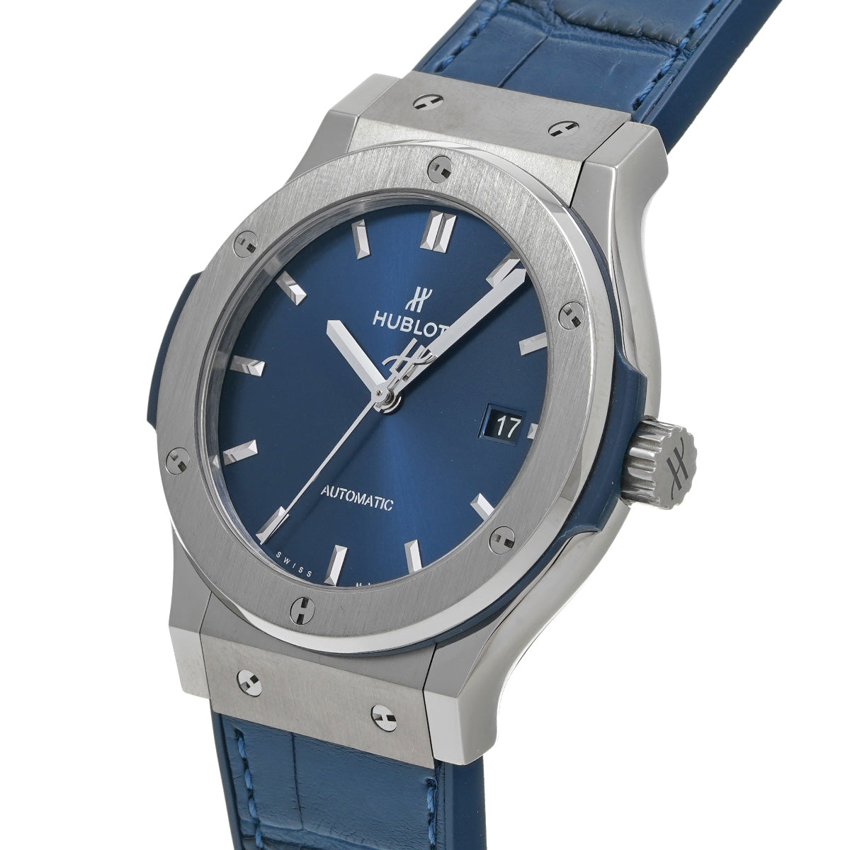 Classic Fusion Titanium Blue 542.NX.7170.LR Blue HUBLOT Men's [Pre-owned]