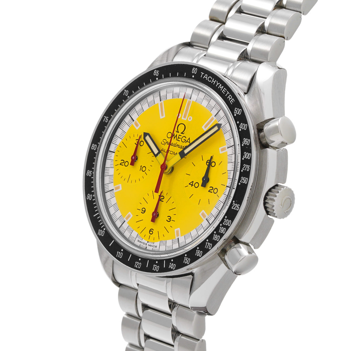 Speedmaster Racing Michael Schumacher 3510.12 Yellow OMEGA Men's [Pre-Owned].