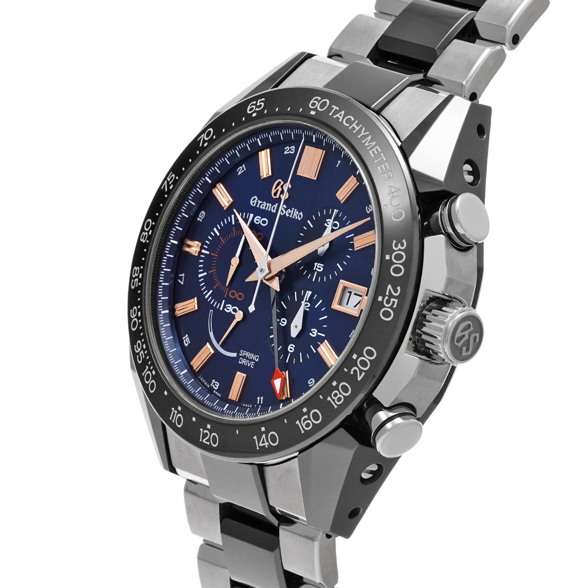 Sport Collection Spring Drive Chronograph GMT SBGC219 GS Blue Grand Seiko Men's [Pre-Owned].