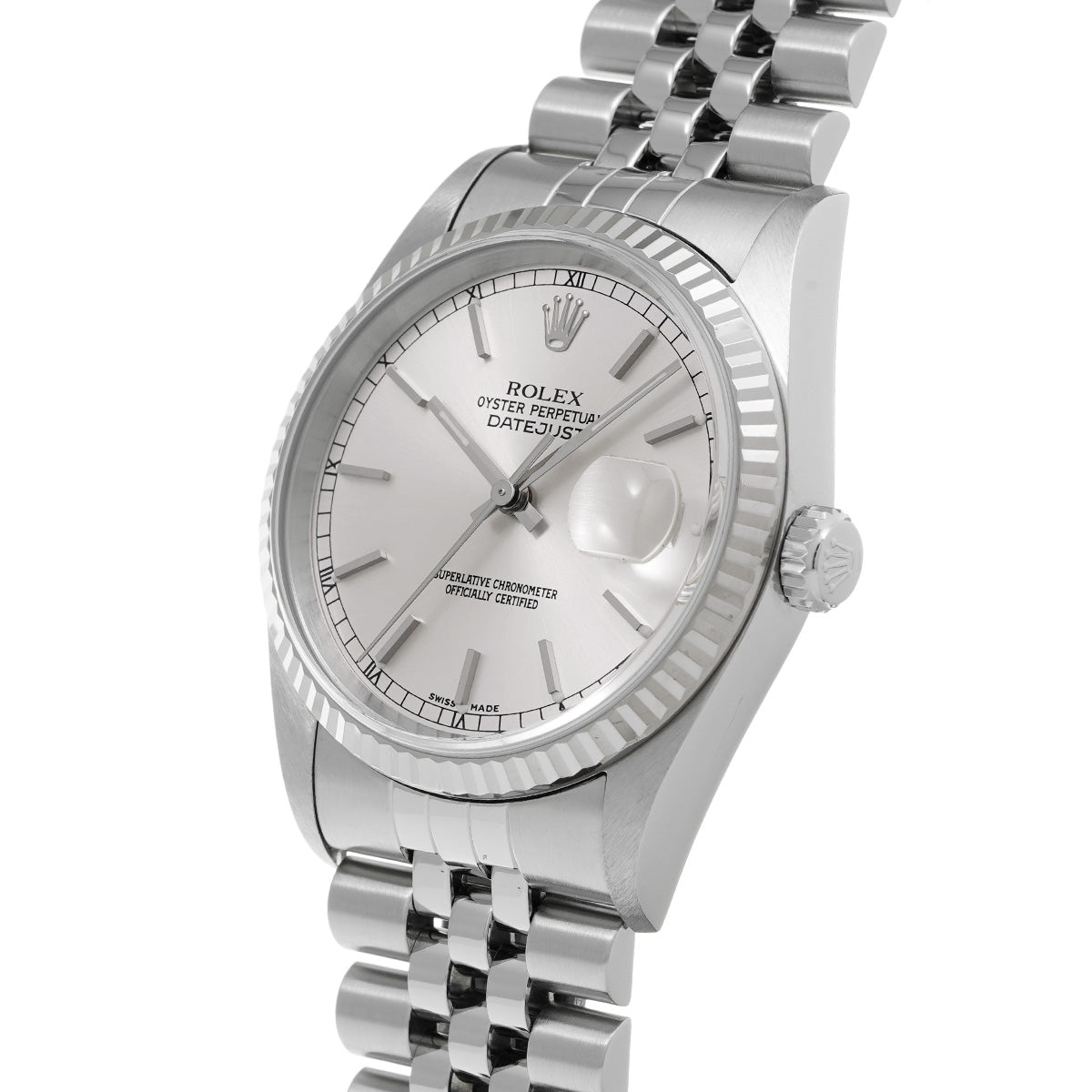 DATE JUST 16234 F (made around 2004) Silver ROLEX Men's [Pre-owned].