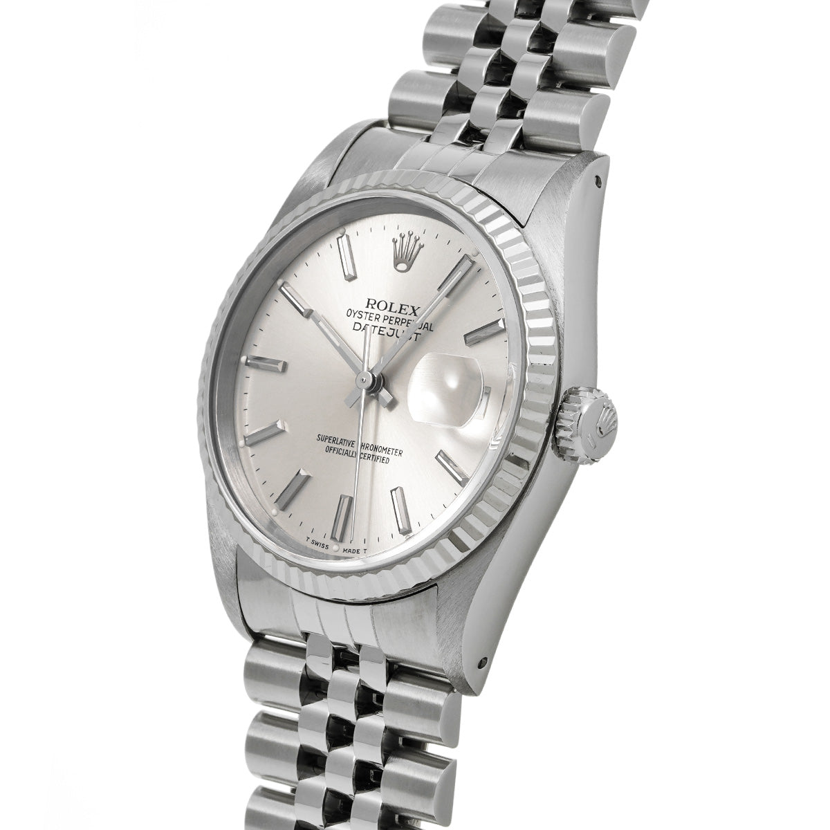 Datejust 16234 E (manufactured circa 1990) Silver ROLEX Men's [Pre-owned].