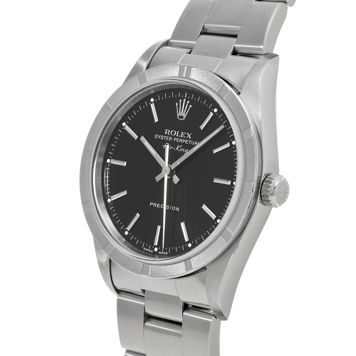 Air-King 14010 U (manufactured circa 1997) Black ROLEX Men's [Pre-owned].