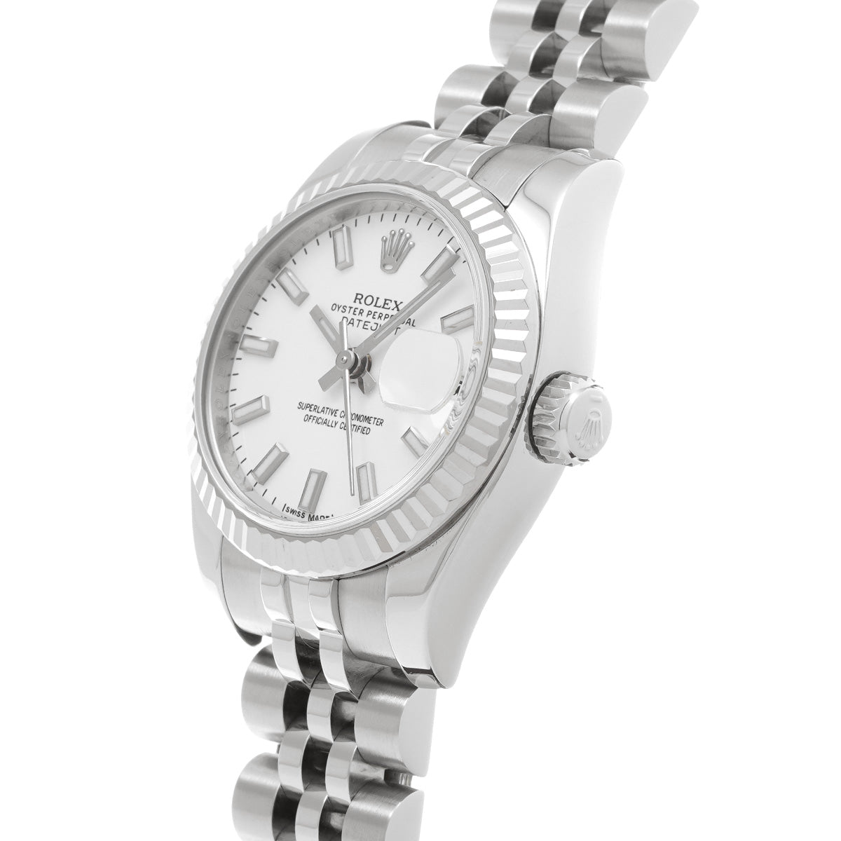 DATE JUST 179174 Random Serial White ROLEX Ladies [Pre-owned].