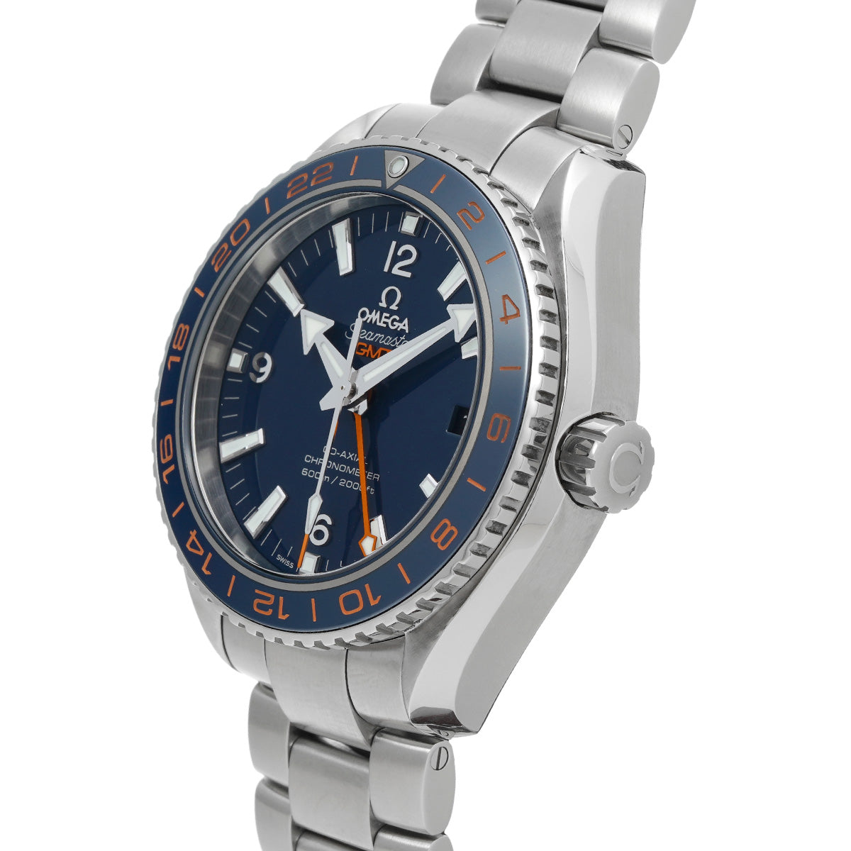 Seamaster Planet Ocean GMT Good Planet 232.32.44.22.03.001 Blue OMEGA Men's [Pre-owned].