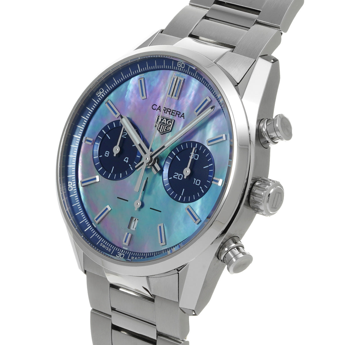 CARRERA CALIBRE HEUER 02 Chronograph Limited edition of 300 pieces in Japan CBN201E.BA0642 Blue MOP TAG HEUER Mens [Pre-Owned].