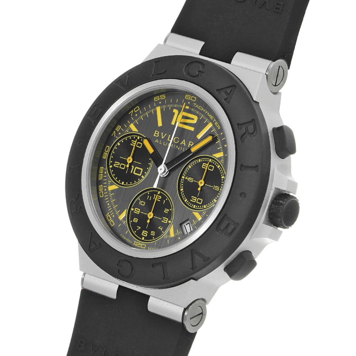 Aluminium Gran Turismo 103893 Gray BVLGARI Men's [Pre-owned].
