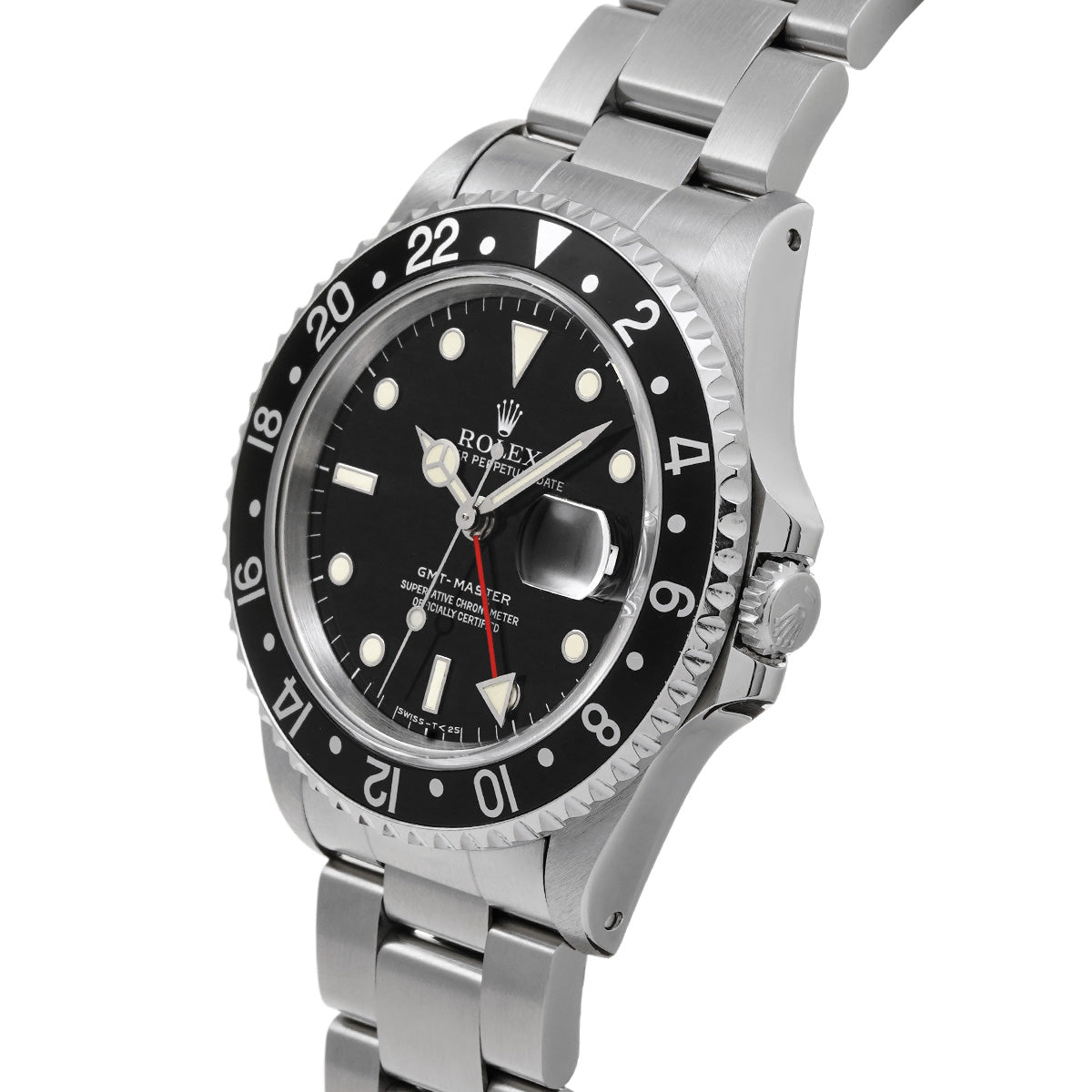 GMT Master 16700 W (manufactured circa 1996) Black ROLEX Men's [Pre-Owned].
