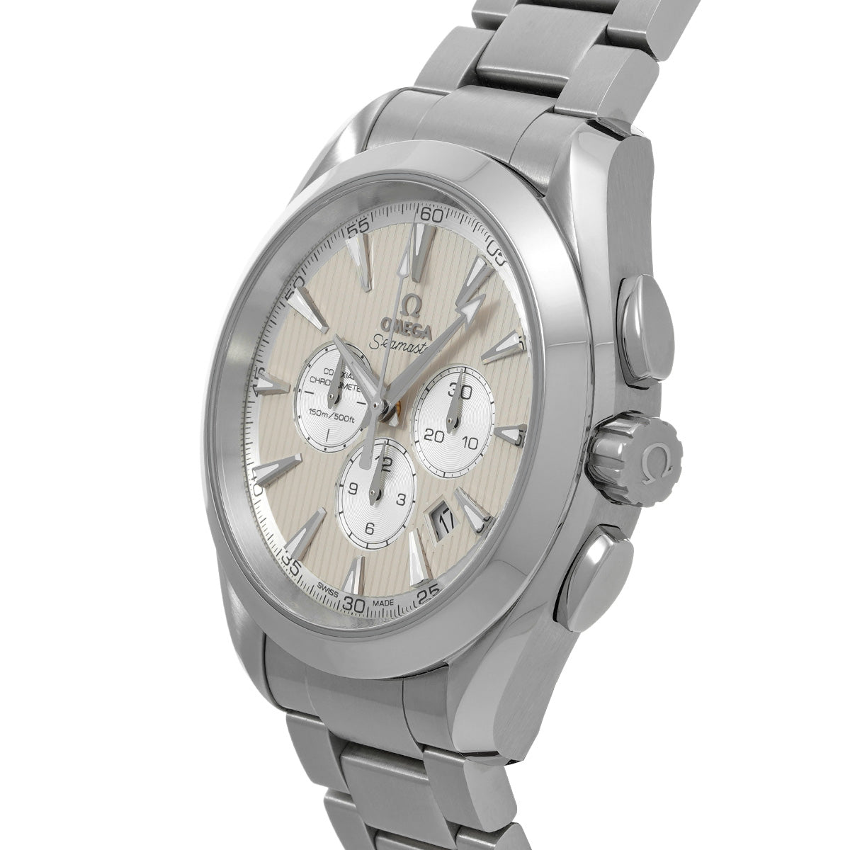 Seamaster Aqua Terra Co-Axial Chronograph 231.10.44.50.09.001 Ivory/Silver OMEGA Mens [Pre-owned]