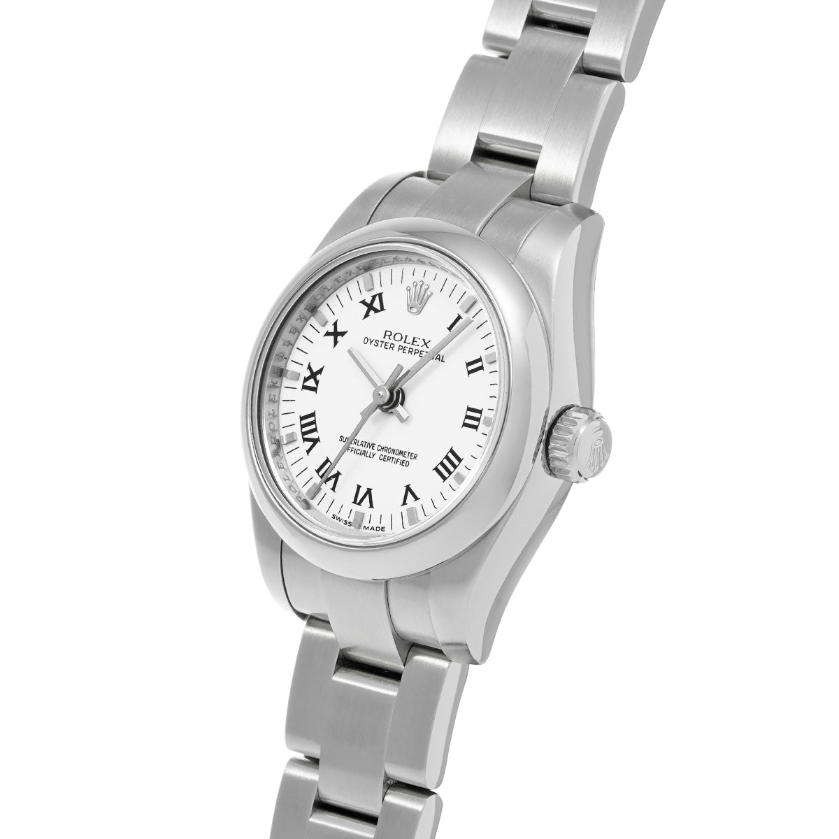 Oyster Perpetual 26 176200 M (manufactured circa 2007) White ROLEX Ladies [Pre-Owned].