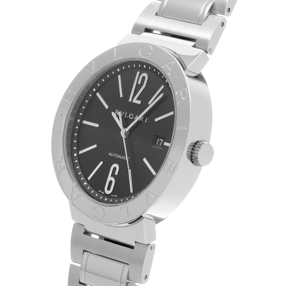 Bulgari Bulgari BB42BSSD AUTO Black BVLGARI Men's [Pre-Owned].