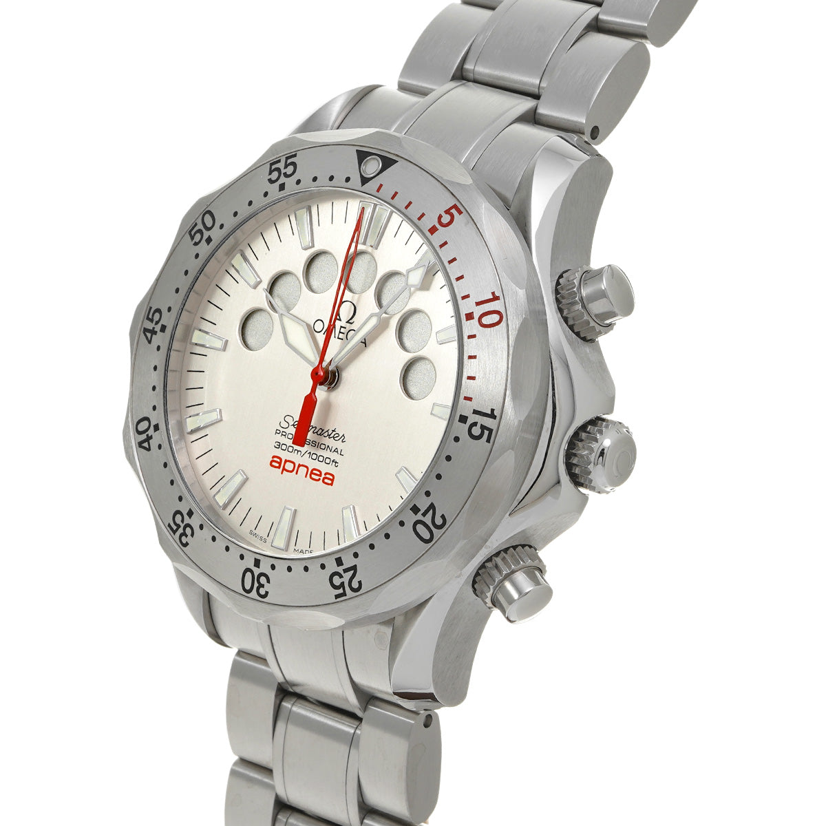 Seamaster 300 Apnea Jacques Mayol 2595.30 Silver OMEGA Men's [Pre-owned].