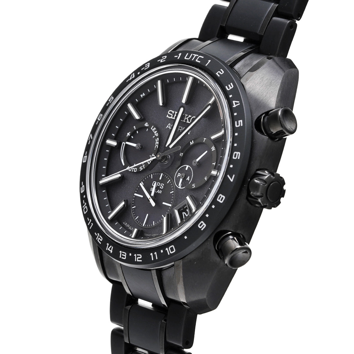 Astron Origin GPS Solar 5X SBXC089 Black SEIKO Men's [Pre-owned].