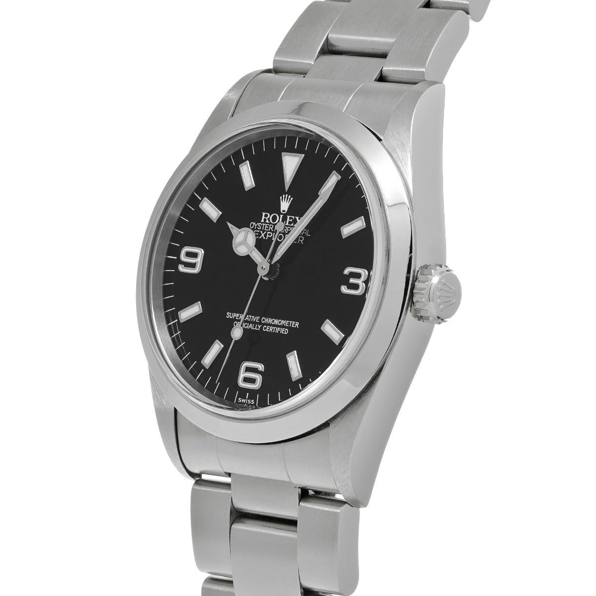 Explorer 14270 A (manufactured circa 1998) Black ROLEX Men's [Pre-Owned].