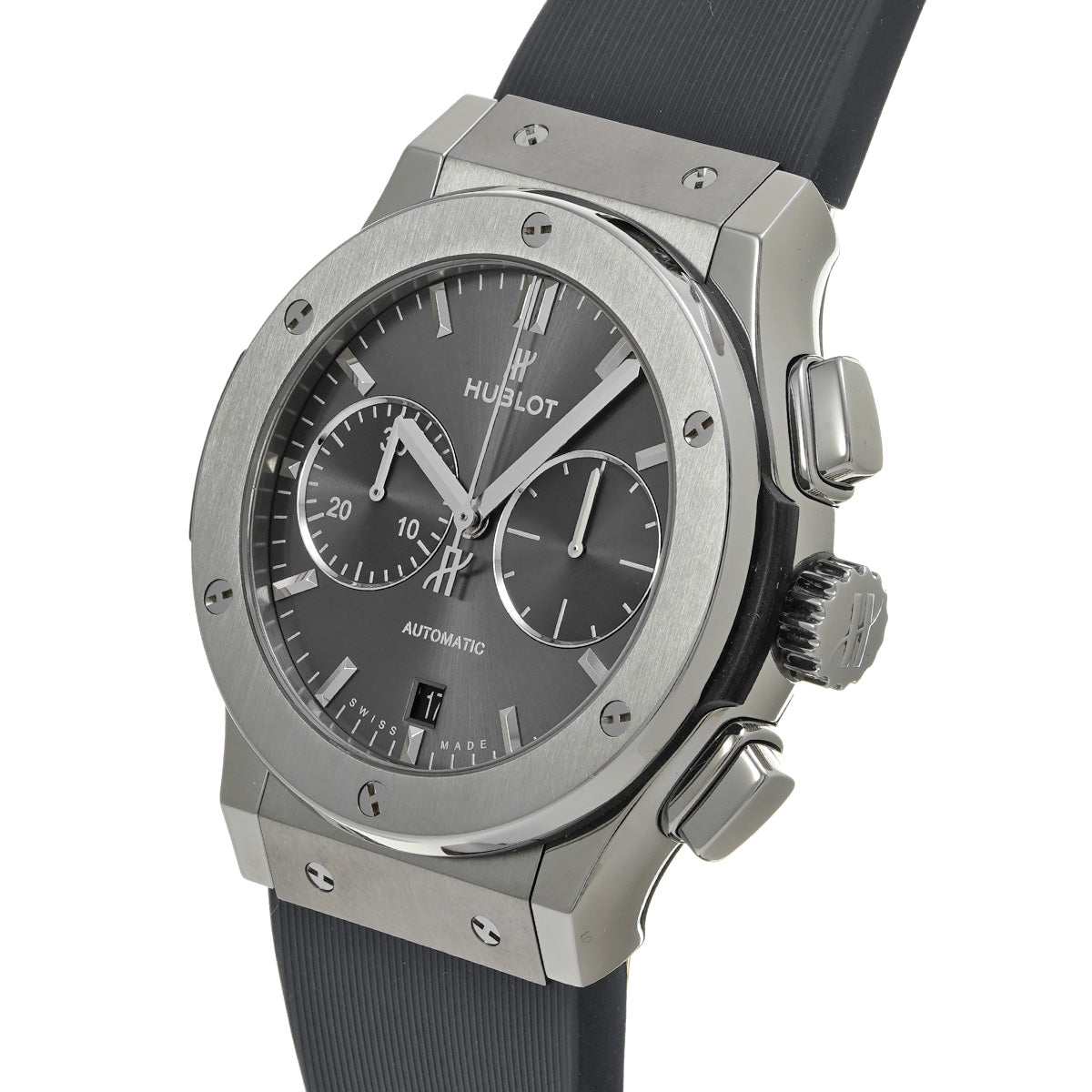 Classic Fusion Titanium Chronograph Racing Gray 521.NX.7071.LR Gray HUBLOT Men's [Pre-Owned]