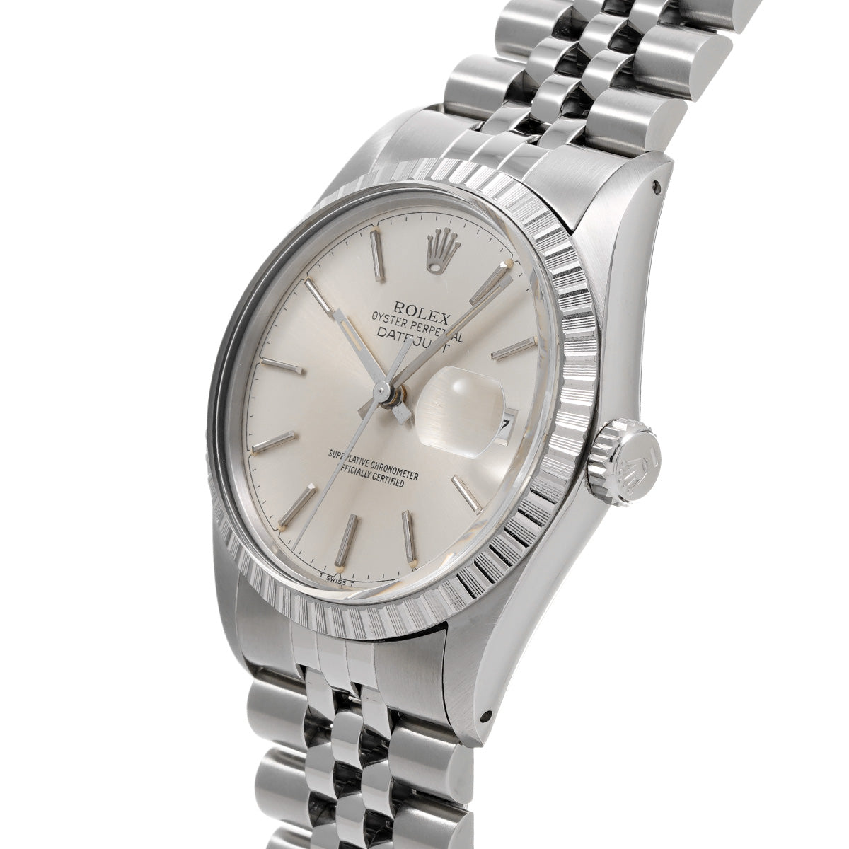 DATE JUST 16030 R (manufactured circa 1987) Silver ROLEX Men's [Pre-owned].
