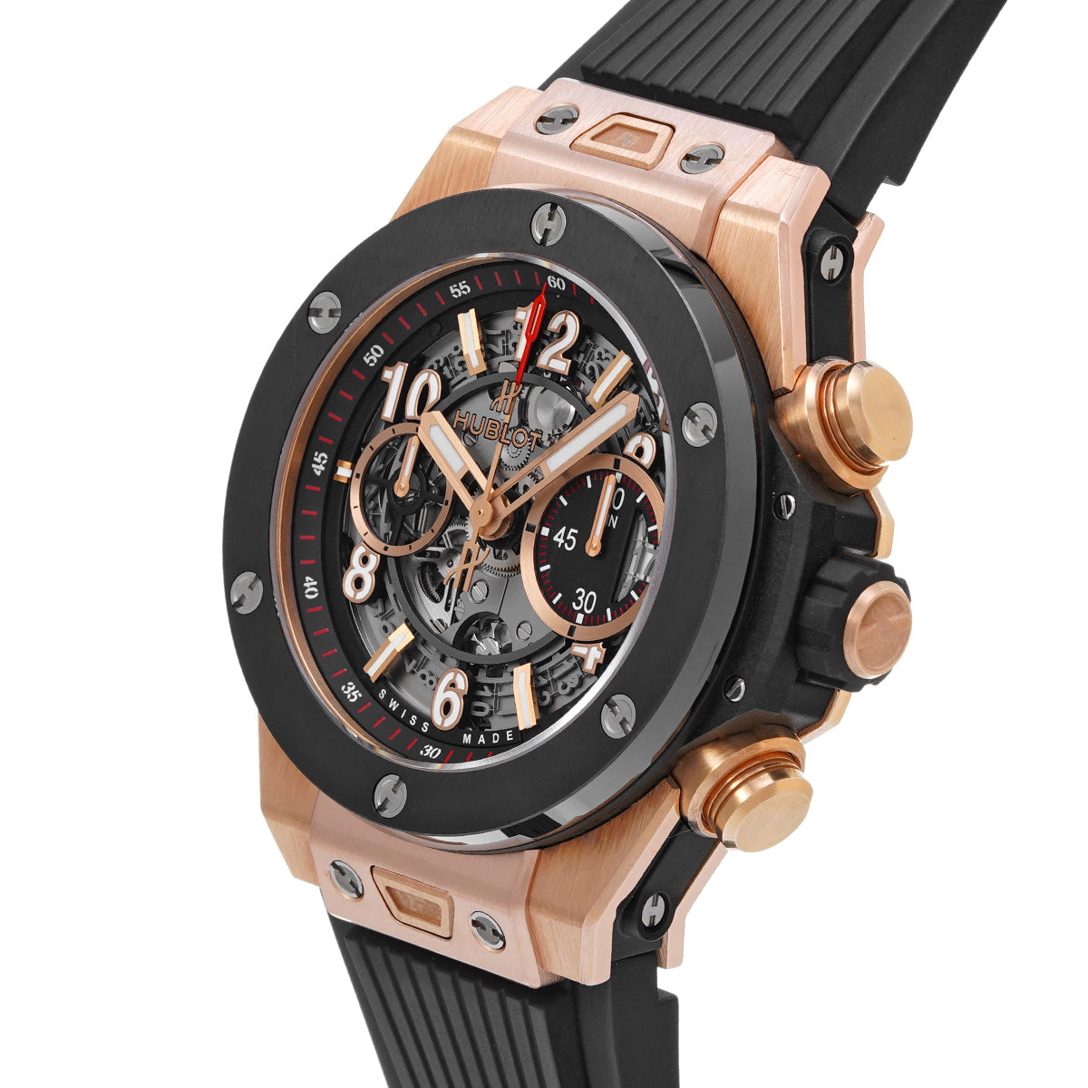 Big Bang Unico King Gold Ceramic 411.OM.1180.RX Skeleton HUBLOT Men's [Pre-owned]