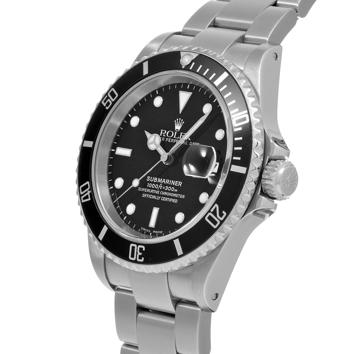 Submariner Date 16610 Y No. (manufactured circa 2002) Black ROLEX Men's [Pre-owned].