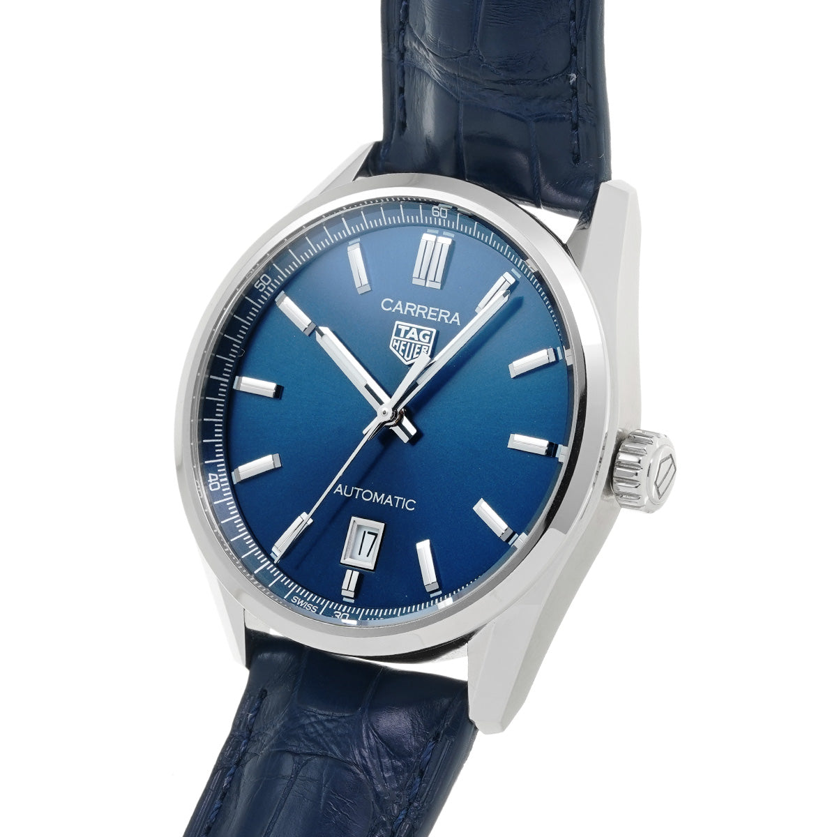 CARRERA DATE WBN2112.FC6504 Blue TAG HEUER Men's [Pre-Owned].