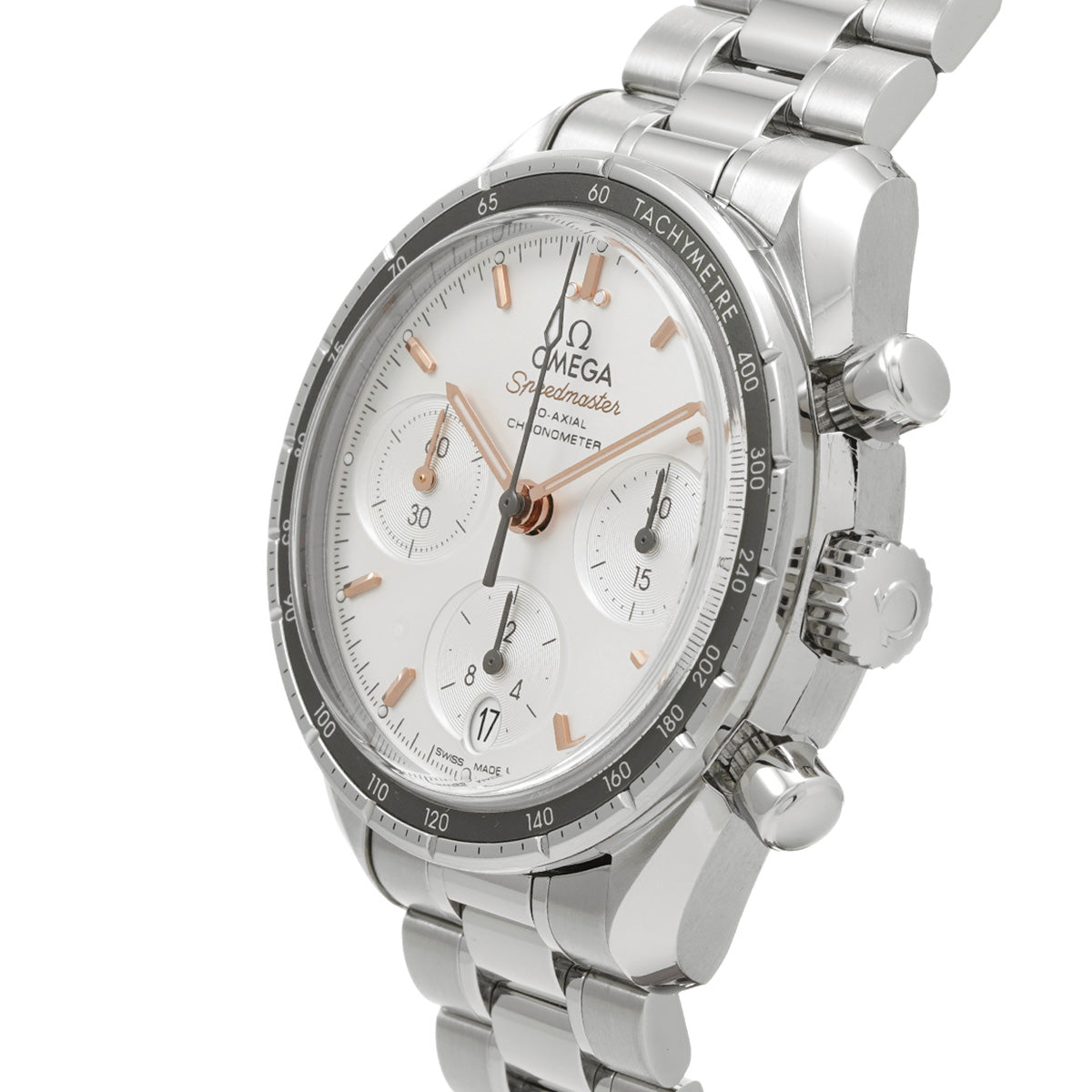 Speedmaster 38 Co-Axial 324.30.38.50.02.001 Silver OMEGA Unisex [Pre-Owned].