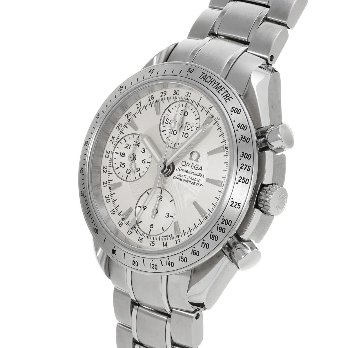 Speedmaster Triple Calendar 3221.30 Silver OMEGA Men's [Pre-Owned].
