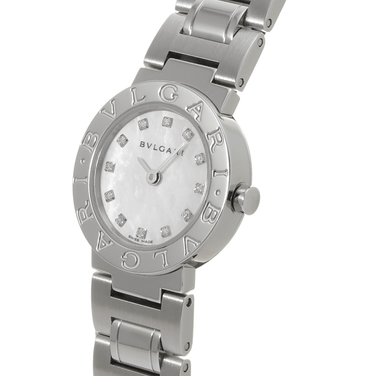 Bulgari Bulgari BB23WSS White MOP/Diamond BVLGARI Ladies [Pre-Owned].