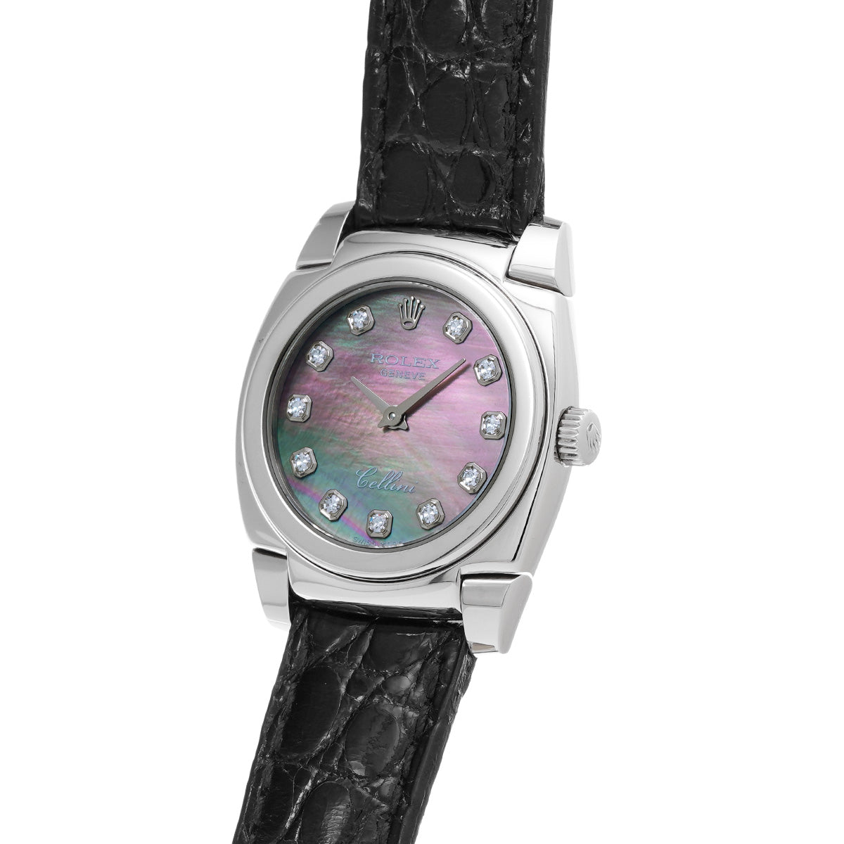 Cellini 5310/9 K (made around 2002) Black MOP/Diamond ROLEX Ladies [Pre-Owned].