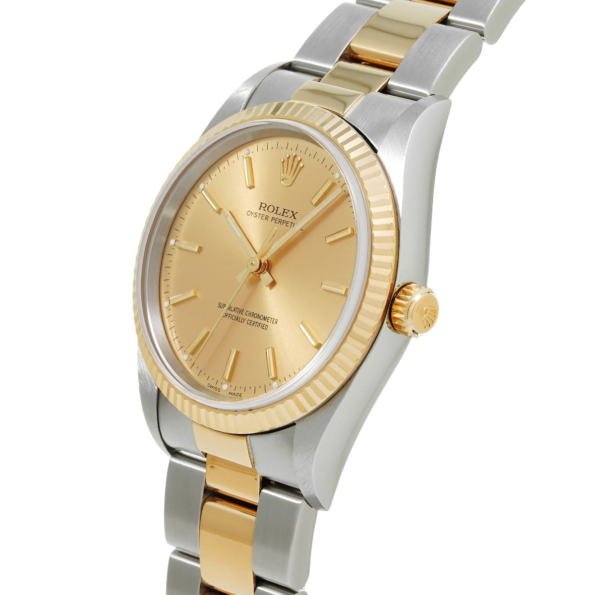 Oyster Perpetual 34 14233M P (made around 2000) Champagne ROLEX Men's [Pre-Owned].