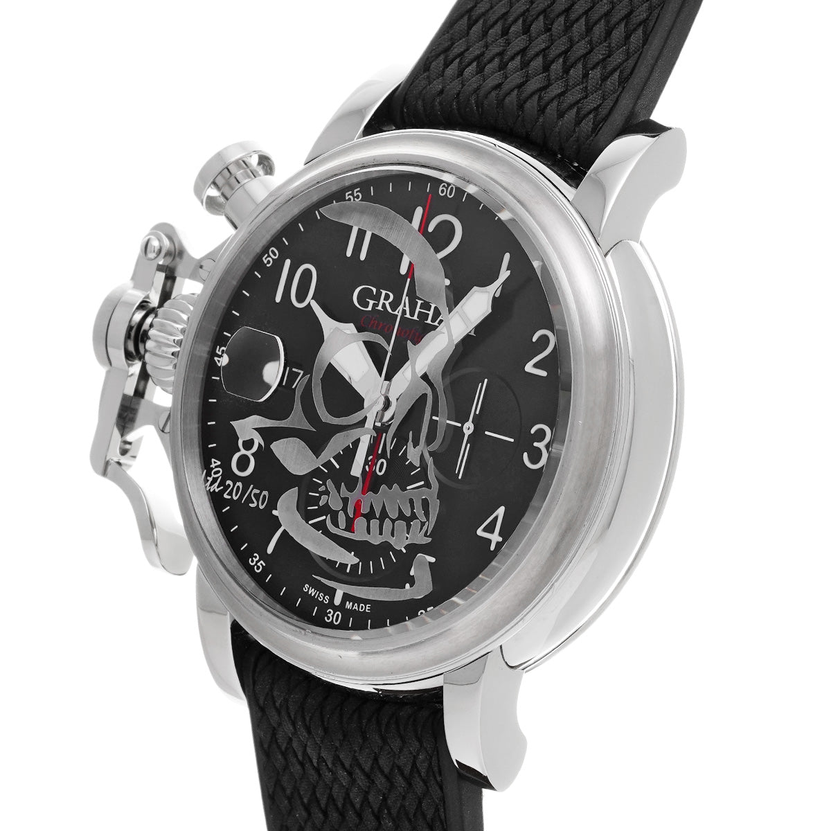 Chronofighter Grand Vintage Skull Limited 2CVDS.B29D.K134F Black GRAHAM Men's [pre-owned].
