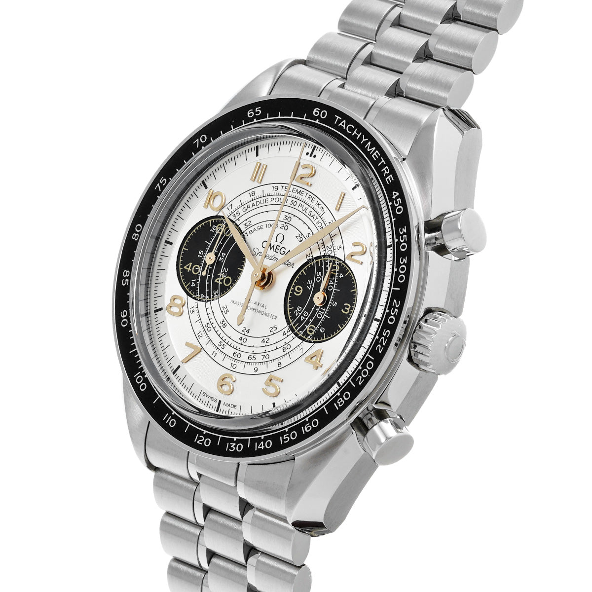 Speedmaster Chronoscope Paris 2024 522.30.43.51.02.001 Silver OMEGA Men's [Pre-owned]