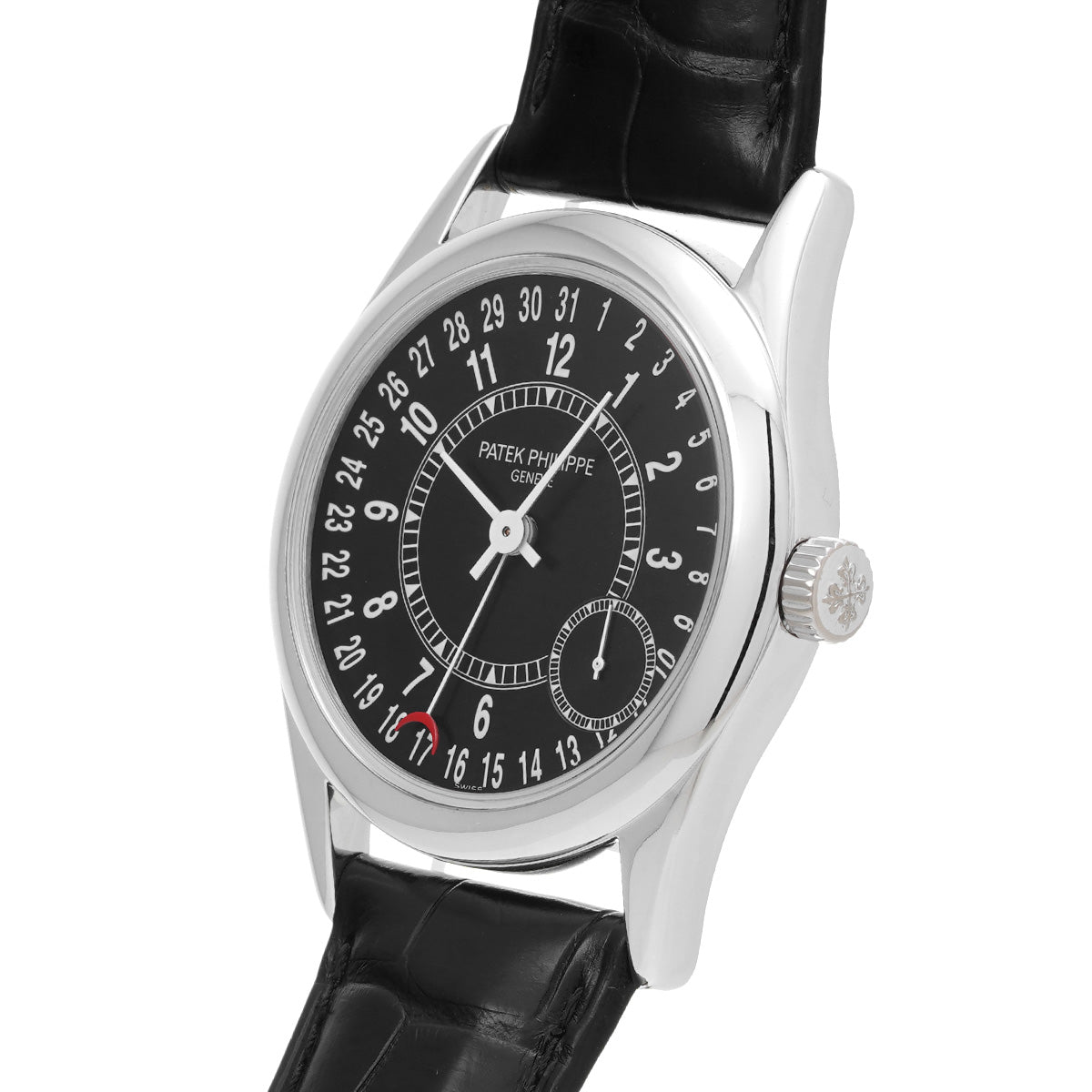 Calatrava 6000G-001 Black PATEK PHILIPPE Men's [Pre-Owned].