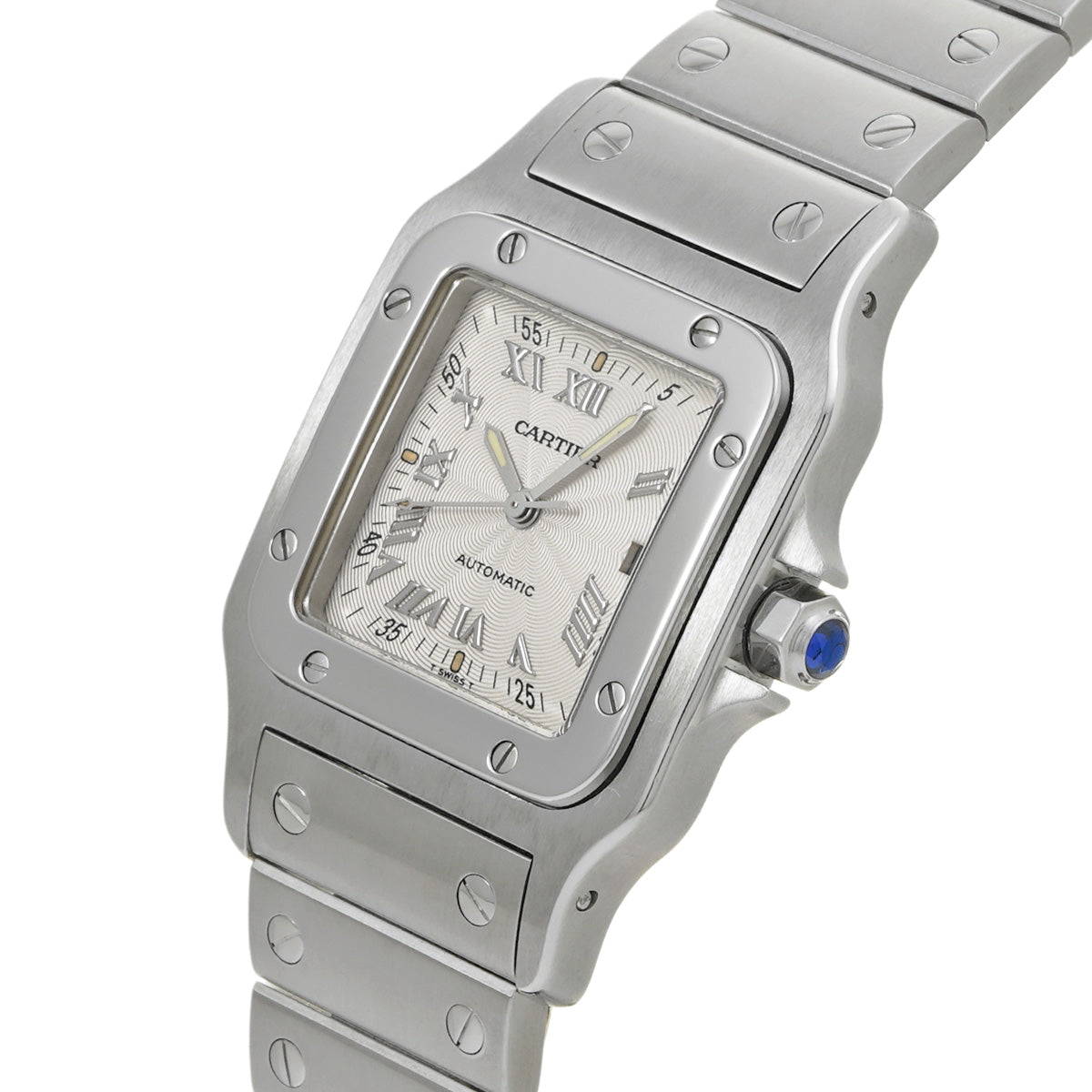 Santos Galve LM W20040D6 Silver CARTIER Men's [Pre-owned]