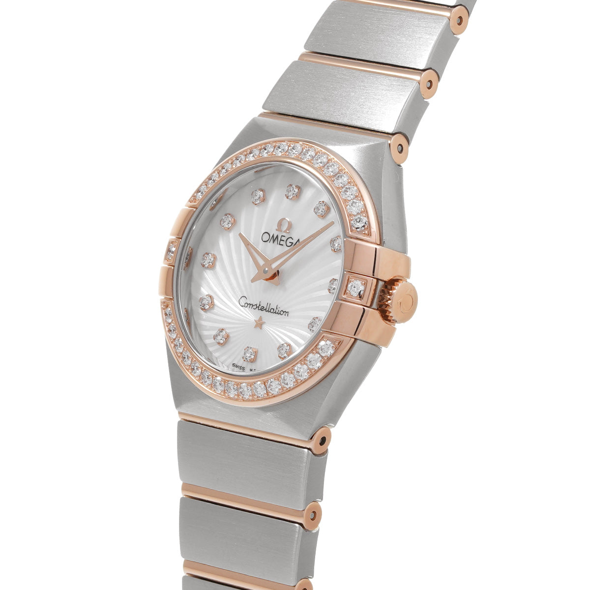 Constellation 123.25.27.60.55.002 White MOP/Diamond OMEGA Ladies [New].