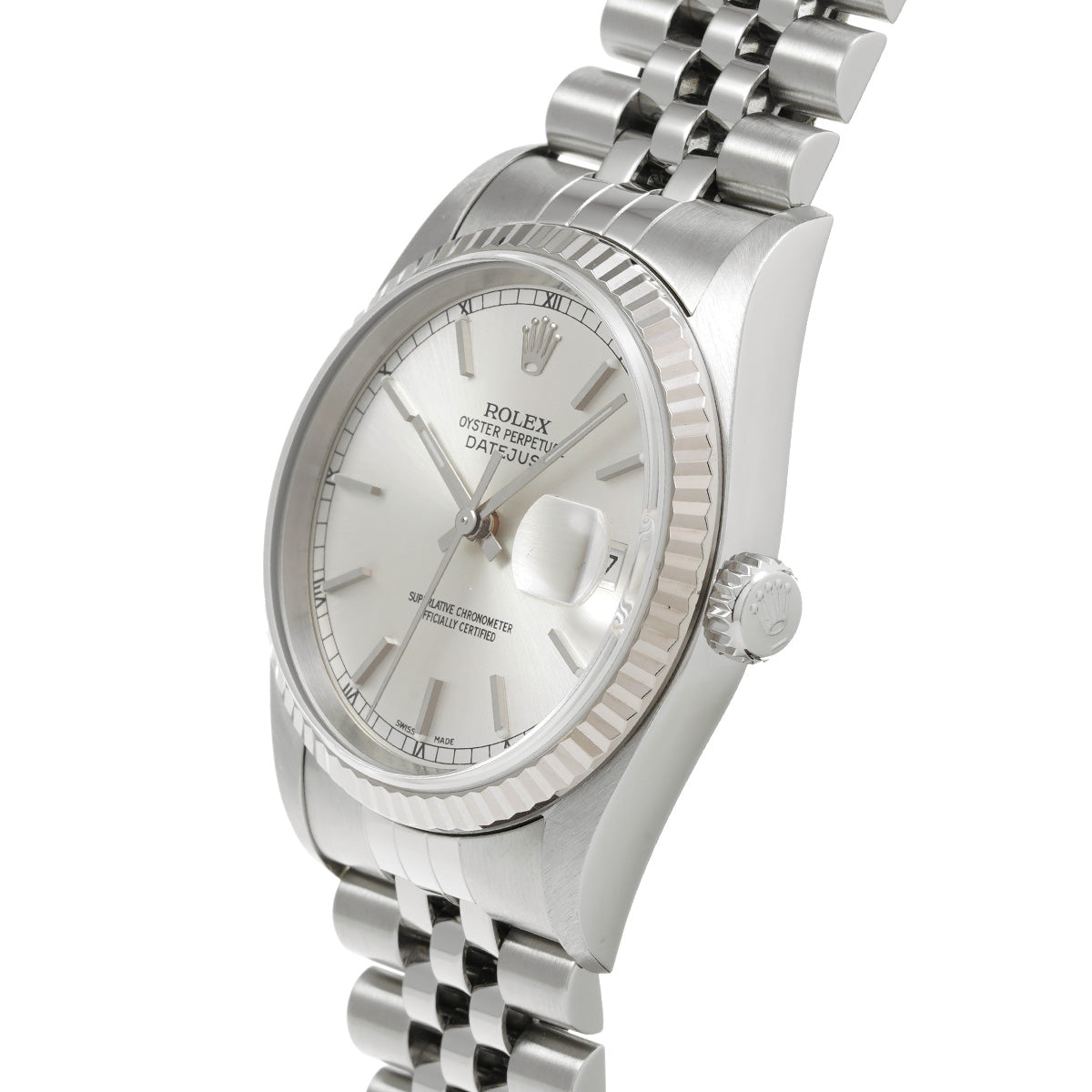 DATE JUST 16234 F (made around 2004) Silver ROLEX Men's [Pre-owned].