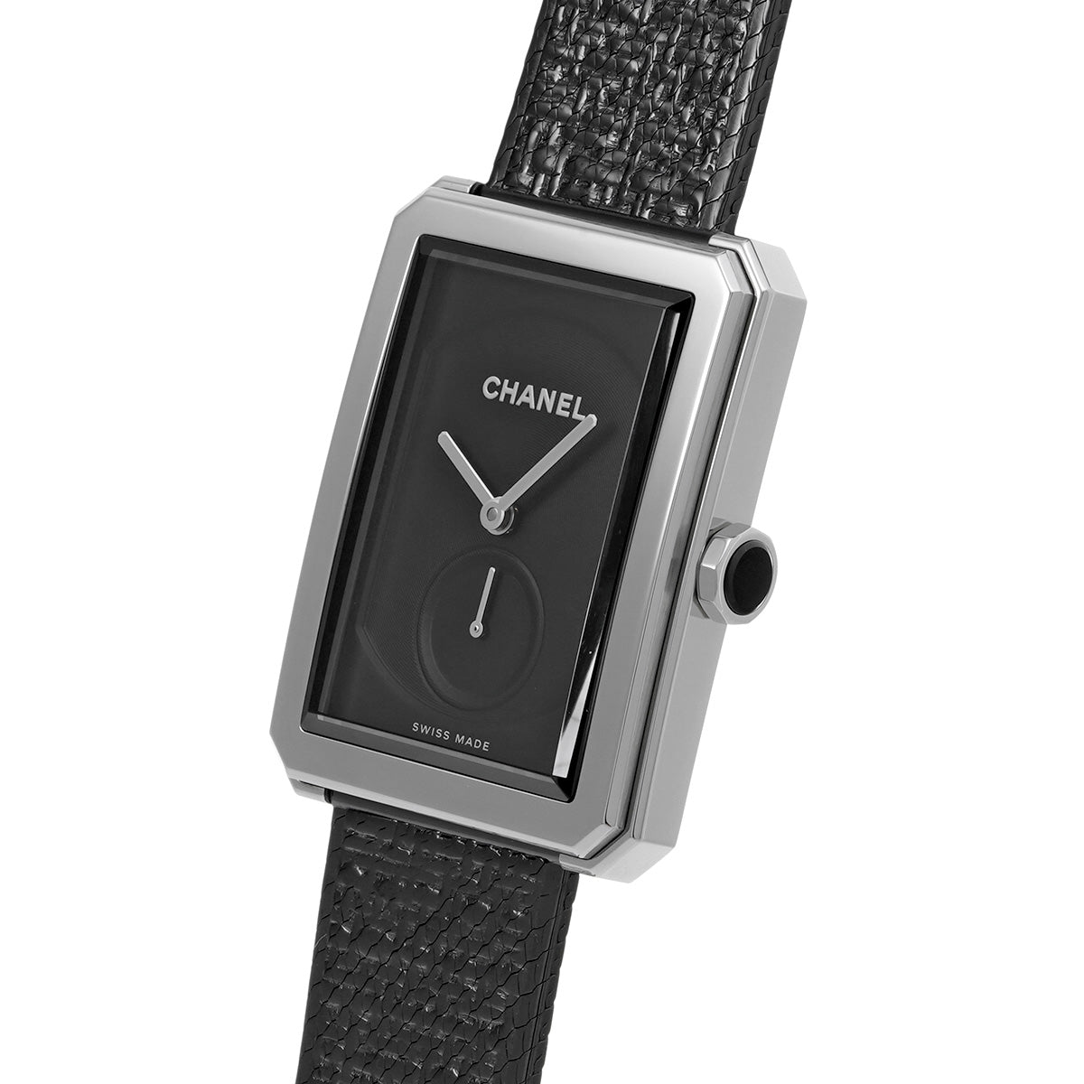 Boyfriend Tweed H5201 Black CHANEL Unisex [Pre-owned].