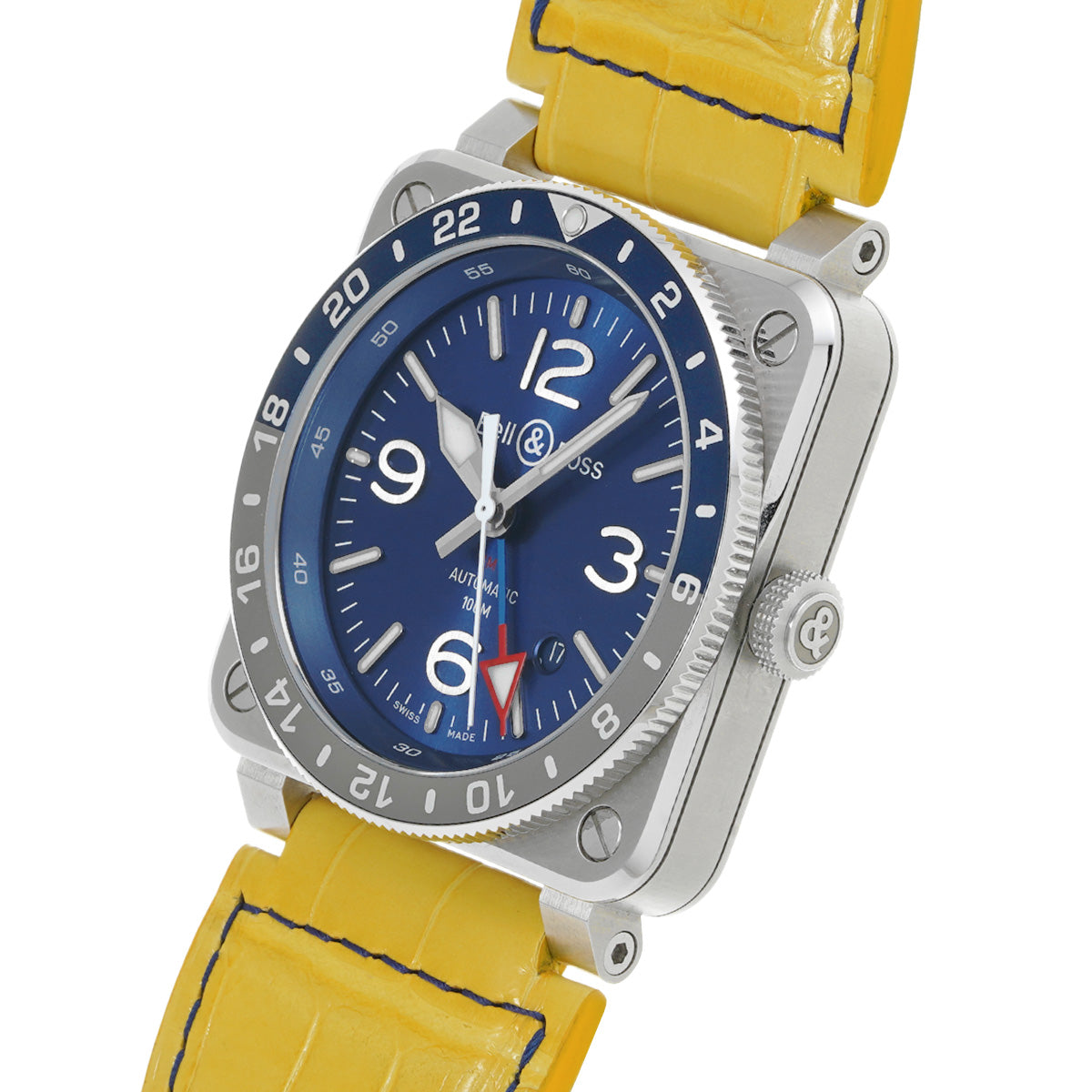BR03-93 GMT Blue BR0393-BLU-ST/SCA Blue Bell &amp; Ross Men's [Pre-owned]