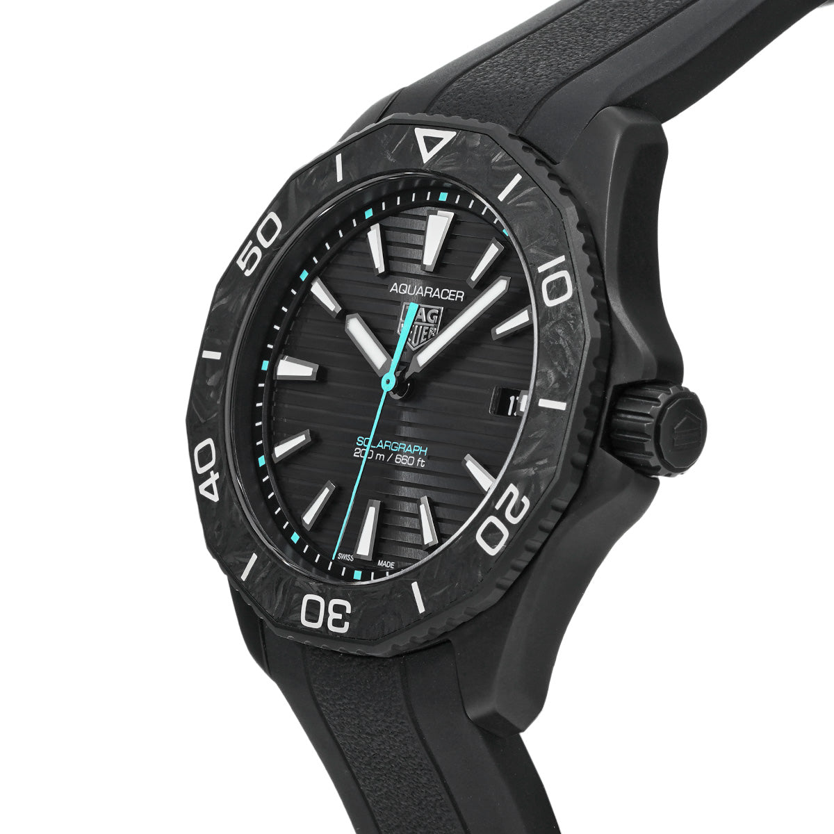 Aquaracer Professional 200 Solar Graph WBP1112.FT6199 Black TAG HEUER Men's [Pre-Owned]