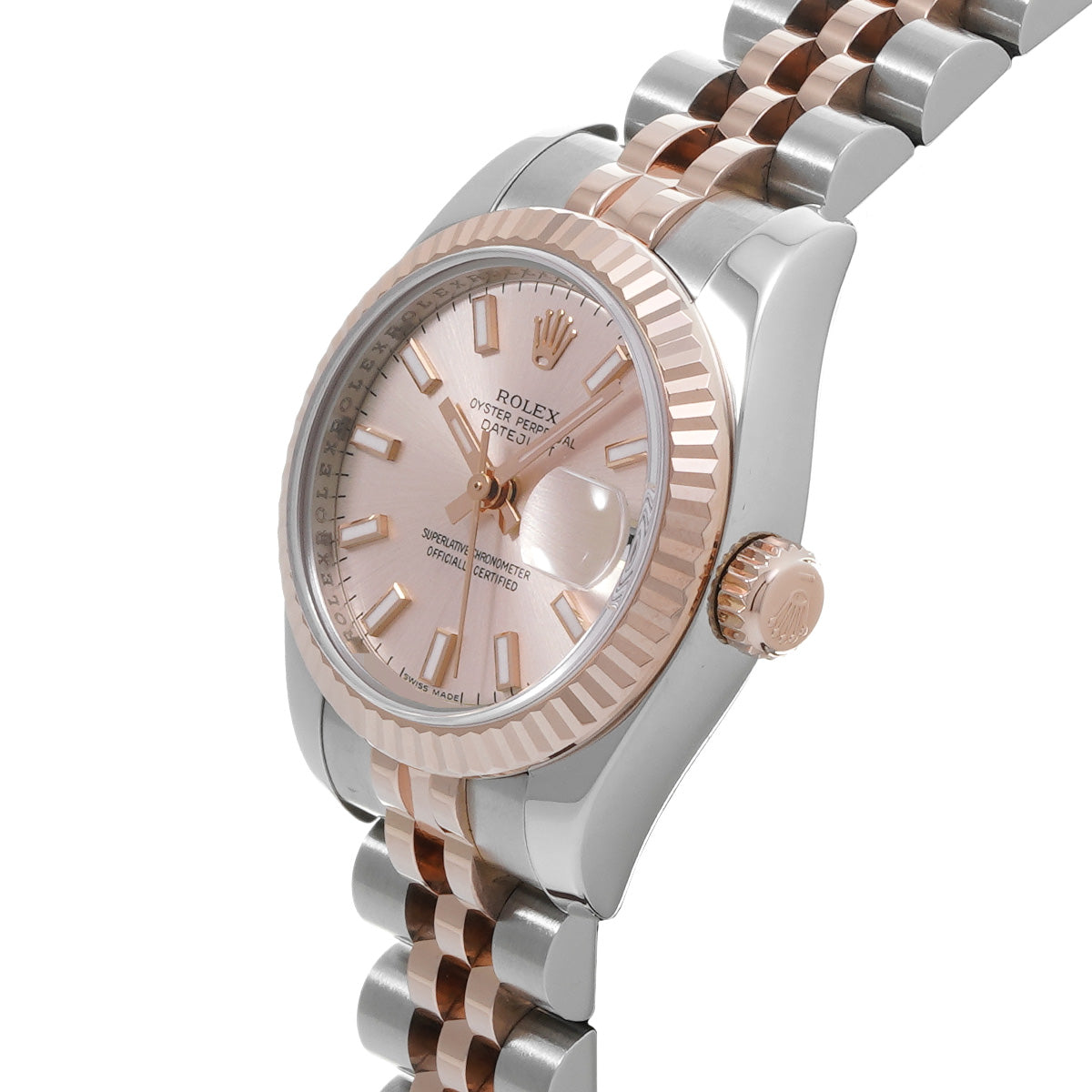 DATE JUST 179171 D (manufactured circa 2005) Pink ROLEX Ladies [Pre-Owned].