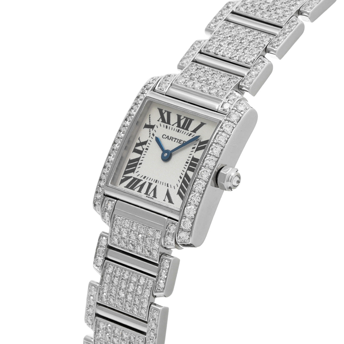 Tank Francaise SM WE1002SD Silver CARTIER Ladies [Pre-owned]